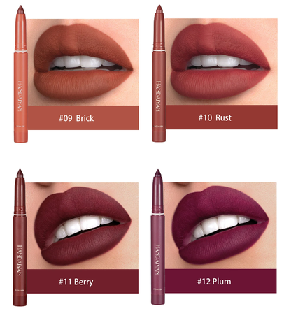 1+1 / 2+2 GRATIS - Matte lipstick pencils - De elegantie van perfect gevormde lippen