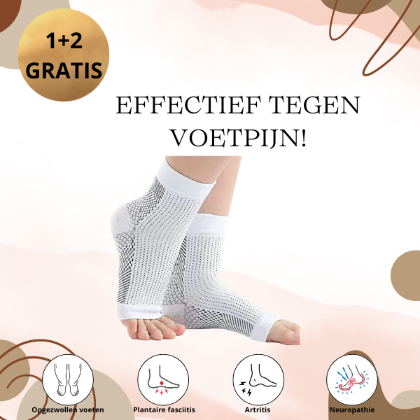 Weer leven zonder voetpijn | MultiSupport™ Compressie Enkelsokken